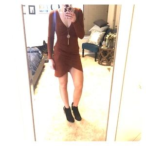 Forever 21 tulip hem wrap dress